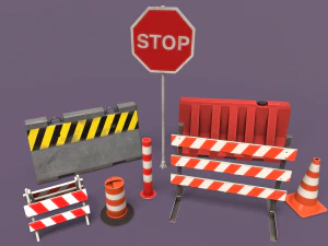 लोपोली ट्रैफिक ऑब्जेक्ट पैक 3D मॉडल