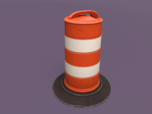 LowPoly Traffic Objects Pack 3D 모델
