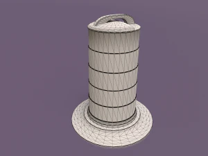 LowPoly Traffic Objects Pack 3D Model