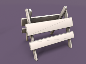 LowPoly Traffic Objects Pack 3D 모델