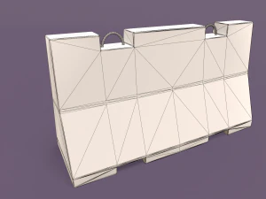 LowPoly Traffic Objects Pack 3D Model