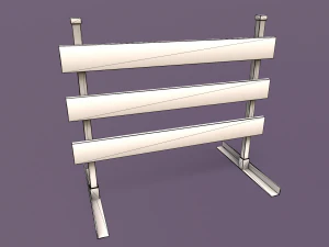 LowPoly Traffic Objects Pack 3D Model