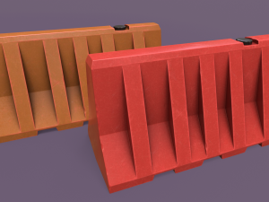 LowPoly Traffic Objects Pack 3D 모델