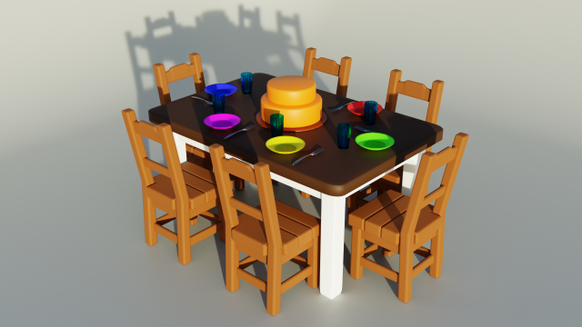 Table Modelo 3D .c4d .max .obj .3ds .fbx .stl .blend 