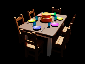 Table Modelo 3D