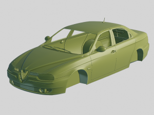 Alfa Romeo 156 1997 Printable Body 3D Print Model
