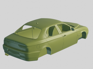 Alfa Romeo 156 1997 Printable Body Modèles 3D en vedette