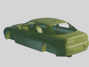Alfa Romeo 156 1997 Printable Body Modèles 3D en vedette