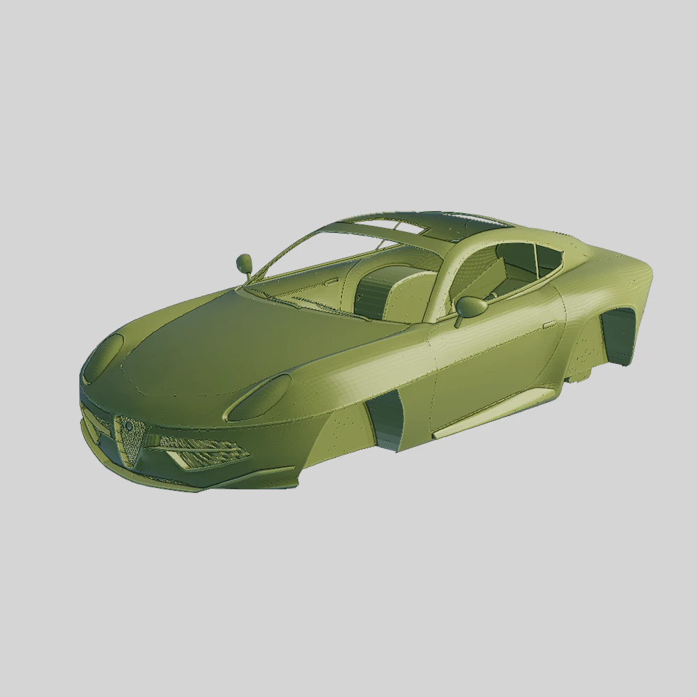 Alfa Romeo Disco Volante 2013 Printable Body 3D Print Model .c4d .max .obj .3ds .fbx .stl .blend 