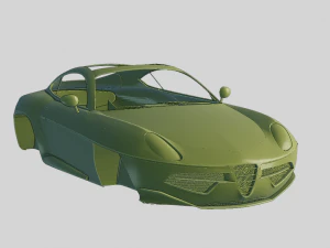 Alfa Romeo Disco Volante 2013 Printable Body 3D Print Model