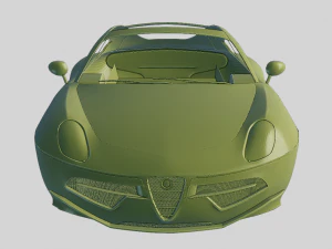 Alfa Romeo Disco Volante 2013 Printable Body 3D Print Model