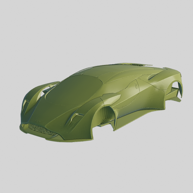 Aston Martin DP-100 Vision Gran Turismo 2015 Printable Body Modelo de Impressão 3D .c4d .max .obj .3ds .fbx .stl .blend 