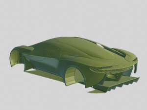 Aston Martin DP-100 Vision Gran Turismo 2015 Printable Body Modelo de Impressão 3D
