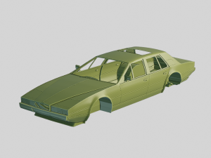 Aston Martin Lagonda 1985 Printable Body 3D Print Model