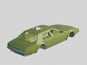 Aston Martin Lagonda 1985 Printable Body 3Dプリントモデル