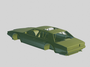 Aston Martin Lagonda 1985 Printable Body 3Dプリントモデル