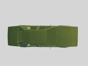 Aston Martin Lagonda 1985 Printable Body 3Dプリントモデル