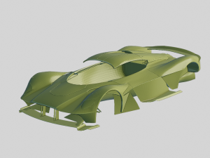 Aston Martin Valkyrie 2018 Printable Body 3D Print Model