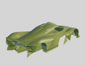 Aston Martin Valkyrie 2018 Printable Body 3D Принт Модель