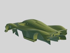 Aston Martin Valkyrie 2018 Printable Body 3D Принт Модель