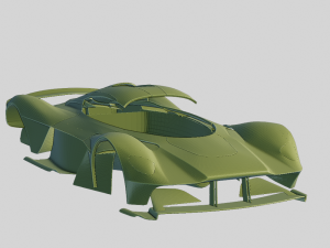 Aston Martin Valkyrie 2018 Printable Body 3D Принт Модель