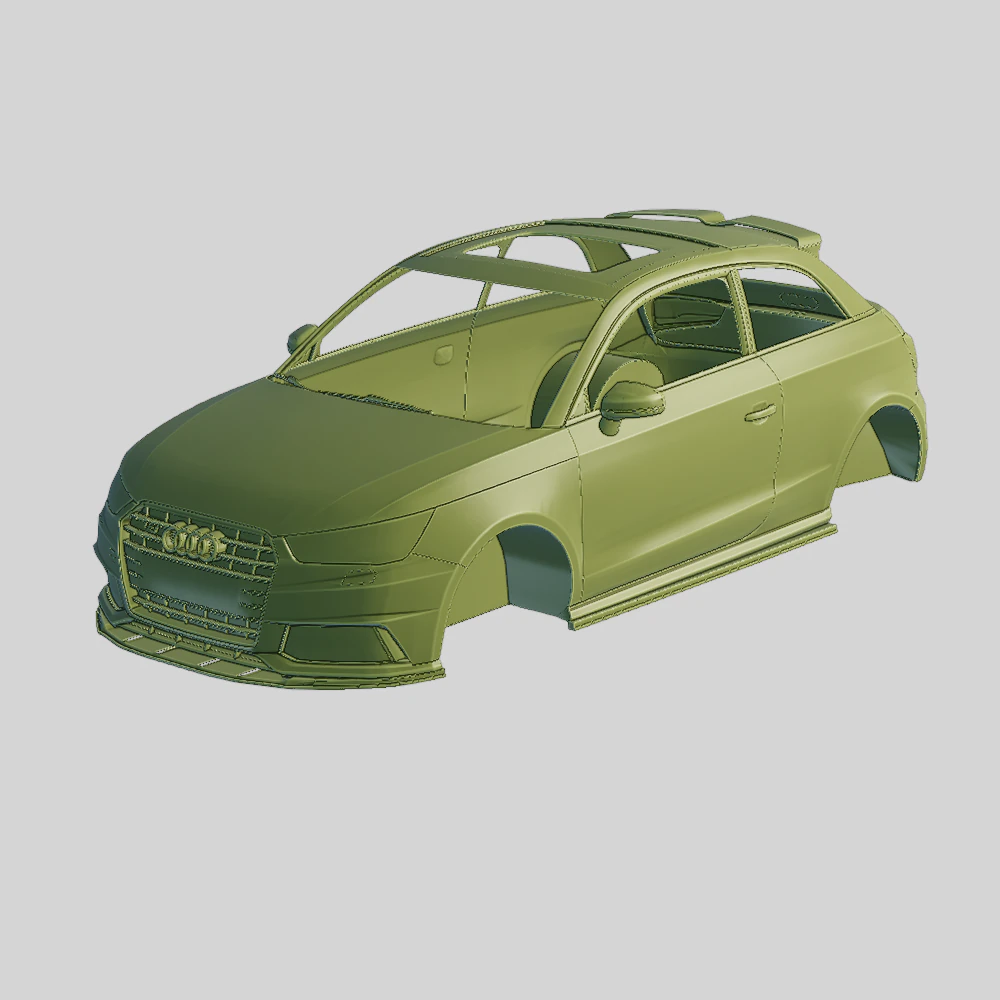 Audi S1 Quattro Sportback 2020 Printable Body 3D Print Model .c4d .max .obj .3ds .fbx .stl .blend 