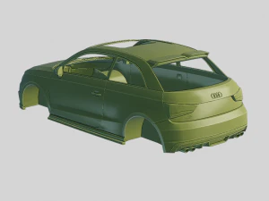 Audi S1 Quattro Sportback 2020 Printable Body 3D Print Model