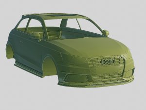 Audi S1 Quattro Sportback 2020 Printable Body 3Dプリントモデル