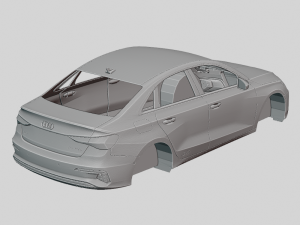 Audi A3 Sedan Premium 2020 Printable Body 3D-Druckmodell