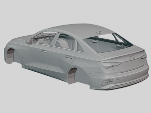 Audi A3 Sedan Premium 2020 Printable Body 3D-Druckmodell