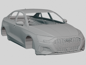 Audi A3 Sedan Premium 2020 Printable Body 3D-Druckmodell