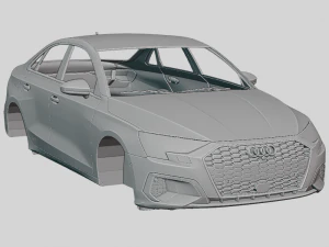 Audi A3 Sedan Premium 2020 Printable Body 3D Print Model