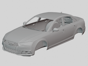 Audi A4 Sedan 2016 Printable Body Modelo de impresión 3D