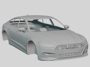 Audi A7 Sportback 2019 Printable Body 3D Print Model