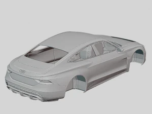 Audi e-tron GT Concept 2019 Printable Body 3D Print Model