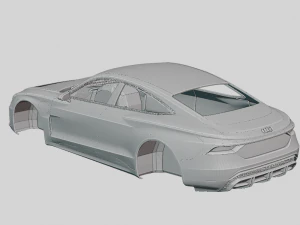 Audi e-tron GT Concept 2019 Printable Body 3D Print Model