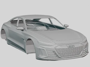 Audi e-tron GT Concept 2019 Printable Body 3D Print Model