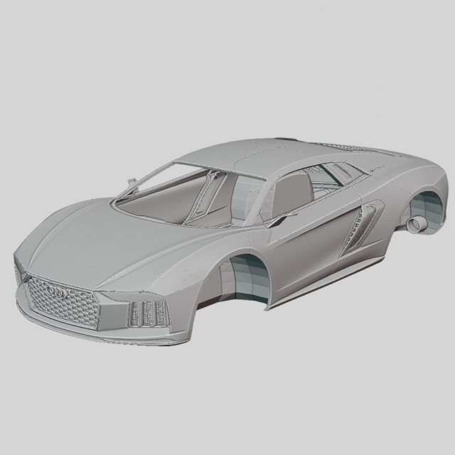 Audi Nanuk Quattro Concept 2020 Printable Body Modelo de Impressão 3D .c4d .max .obj .3ds .fbx .stl .blend 