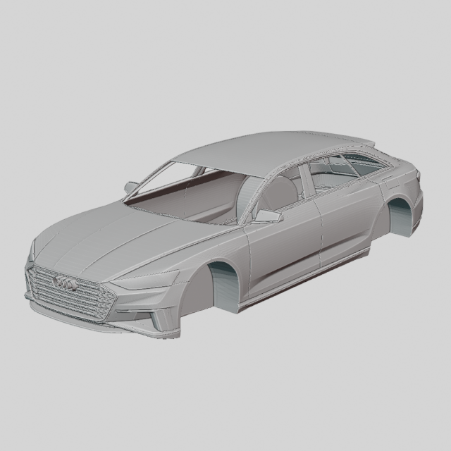 Audi Prologue Avant Concept 2015 Printable Body 3D 프린트 모델 .c4d .max .obj .3ds .fbx .stl .blend 