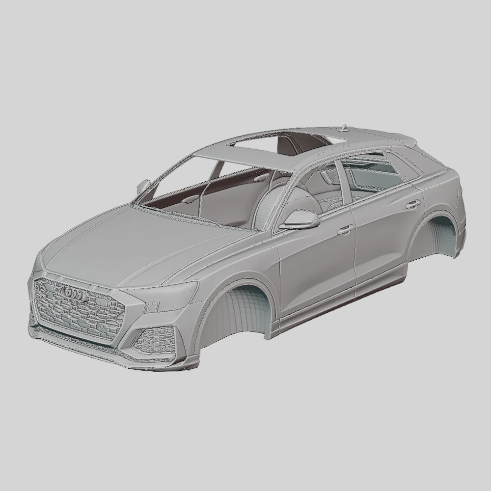Audi RSQ8 2020 Printable Body 3D Print Model .c4d .max .obj .3ds .fbx .stl .blend 