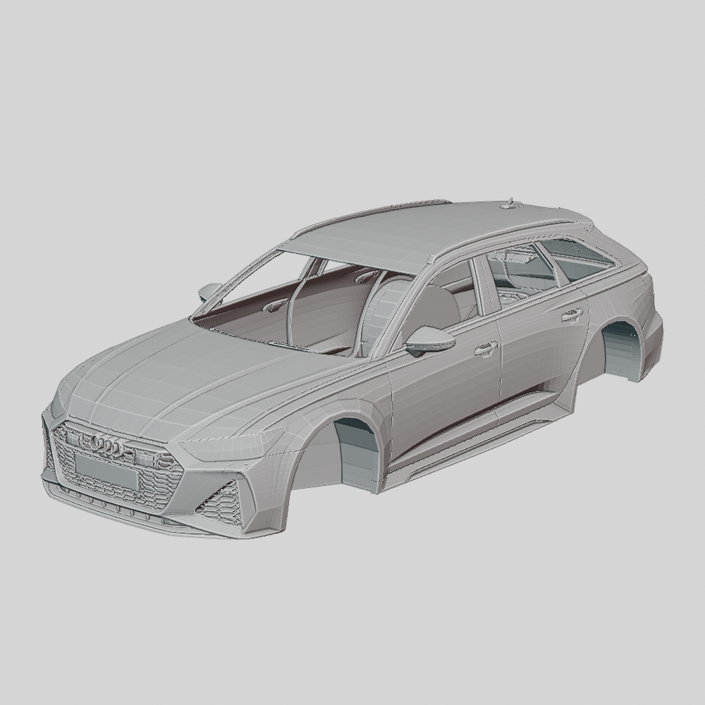 Audi RS6 Avant 2020 Printable Body Modello di stampa 3D in Veicoli 3DExport