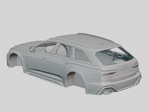 Audi RS6 Avant 2020 Printable Body Modelo de impresión 3D