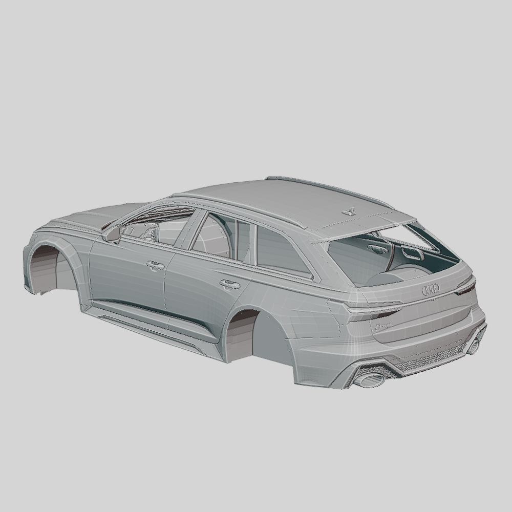 Audi RS6 Avant 2020 Printable Body Modello di stampa 3D in Veicoli