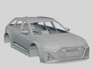 Audi RS6 Avant 2020 Printable Body Modelo de impresión 3D