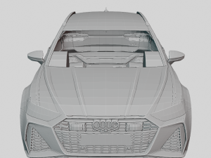 Audi RS6 Avant 2020 Printable Body Modelo de impresión 3D