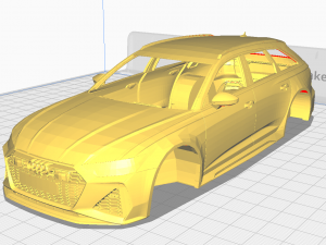 Audi RS6 Avant 2020 Printable Body Modelo de impresión 3D