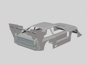 Audi S1 Hillclimb 1985 Printable Body Modelo de Impressão 3D