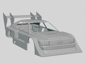 Audi S1 Hillclimb 1985 Printable Body Modelo de Impressão 3D