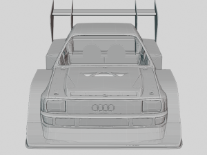 Audi S1 Hillclimb 1985 Printable Body Modelo de Impressão 3D