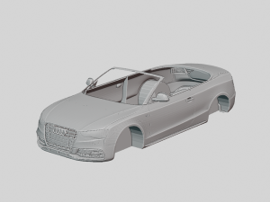 Audi S5 Cabriolet 2012 Printable Body 3Dプリントモデル